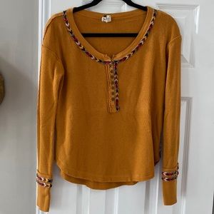 Free People long sleeve Henley